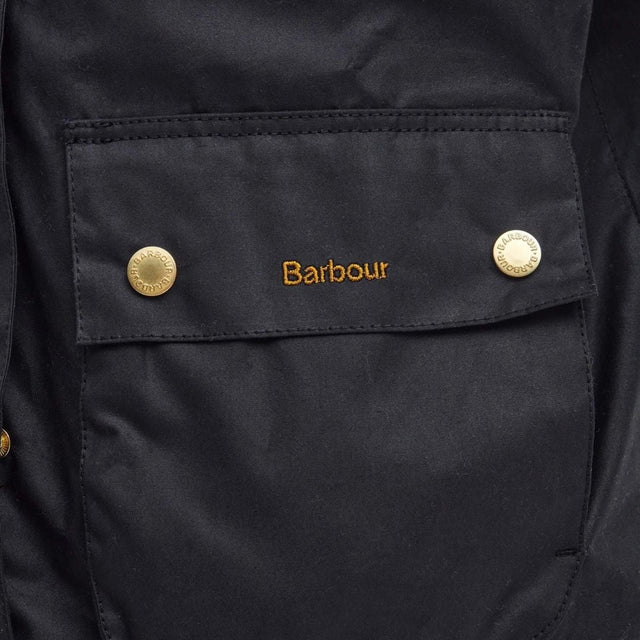 Barbour Reighton Spey Waxed Jacket Classic Black