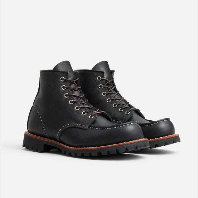 Red Wing Shoes 2949 Roughneck Moc Toe Black Oil Slick