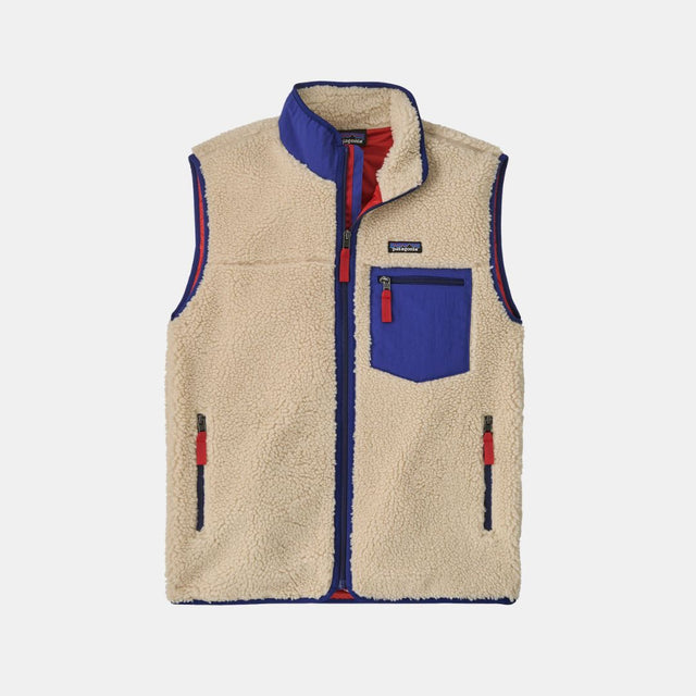 Patagonia Men's Classic Retro-X Vest Dark Natural w/Cobalt Blue