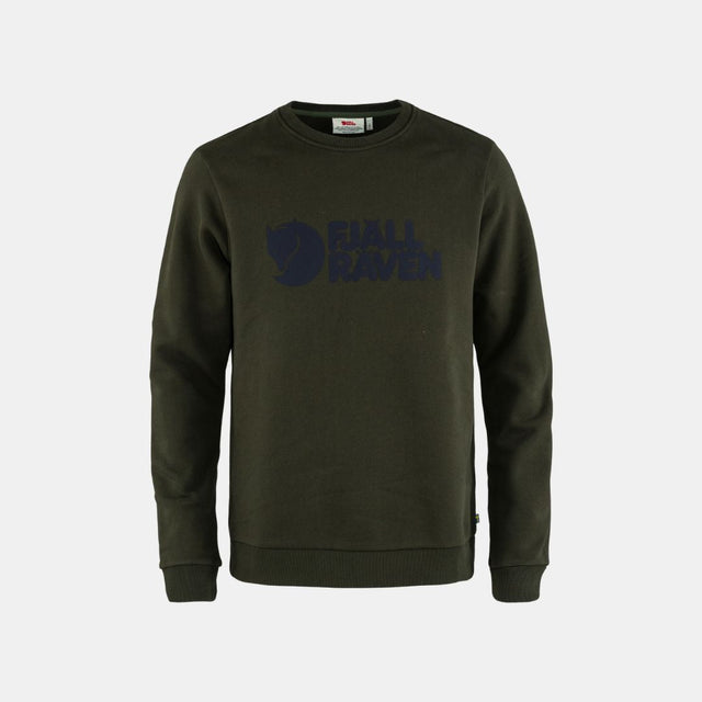 Fjällraven Logo Sweater Men's Deep Forest