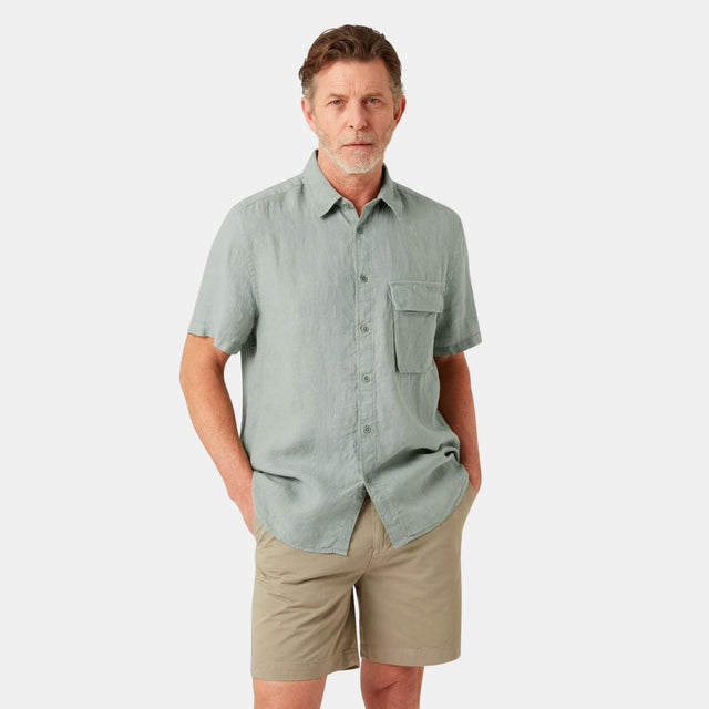 Belstaff Scale Short Sleeve Shirt Lichen