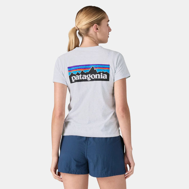 Patagonia Women's P-6 Logo Responsibili-Tee  White
