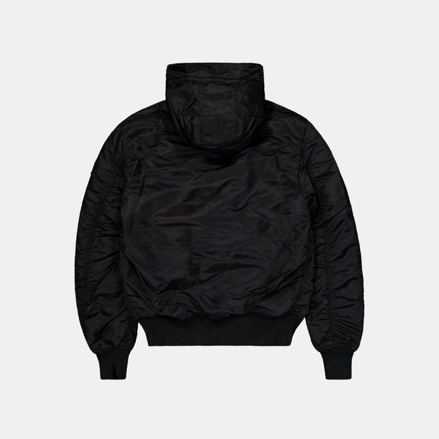 Alpha Industries MA-1 Hooded Bomber Jacket Black