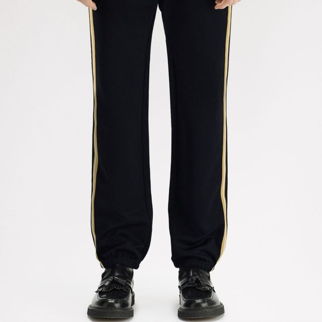 Fred Perry Stripe Tape Track Pant Black/Champagne
