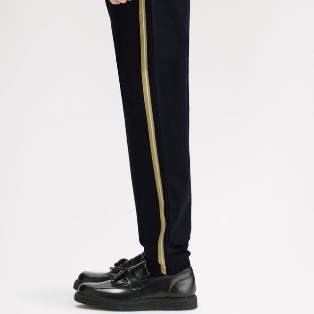 Fred Perry Stripe Tape Track Pant Black/Champagne