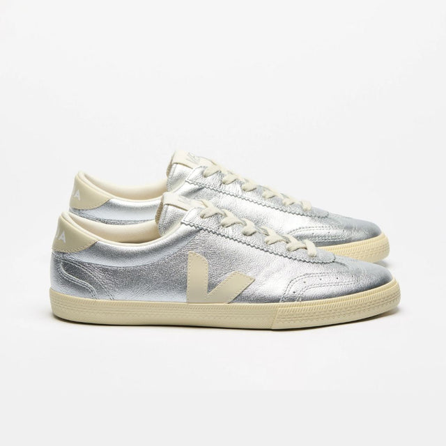 Veja Women's Volley Leather Silver Pierre