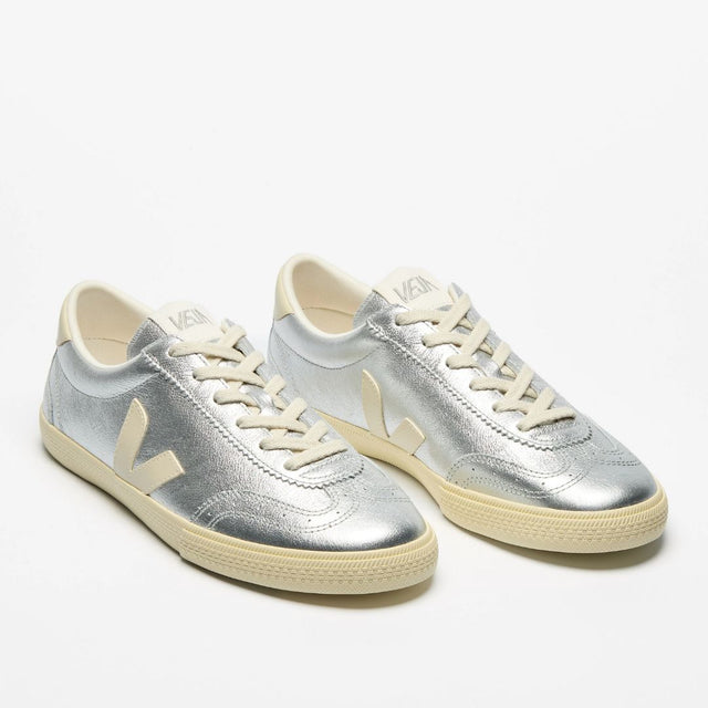 Veja Women's Volley Leather Silver Pierre