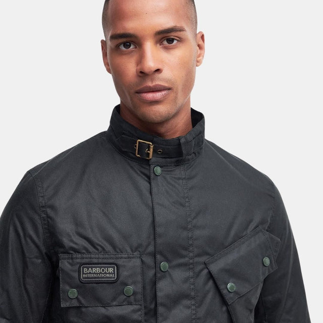 Barbour International Winter SL International Wax Jacket Sage