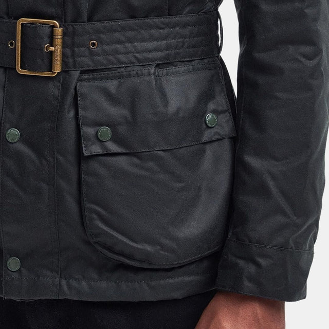Barbour International Winter SL International Wax Jacket Sage