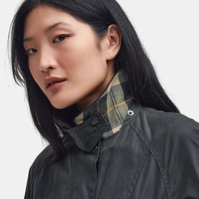 Barbour Beadnell Waxed Jacket Sage