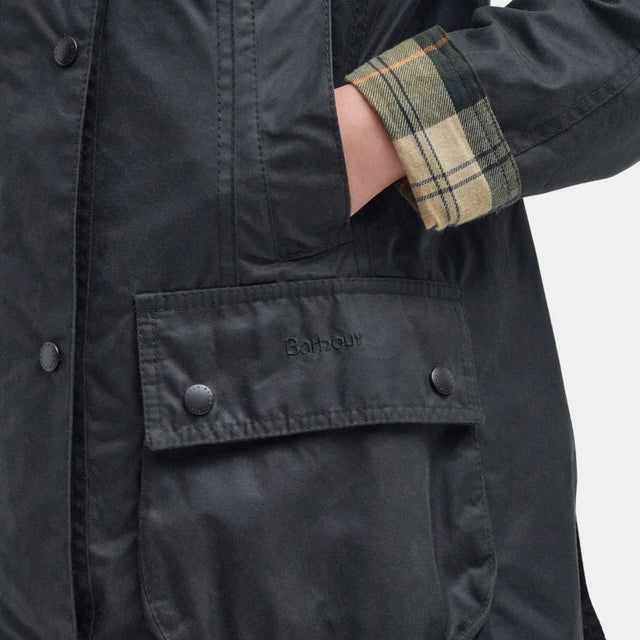 Barbour Beadnell Waxed Jacket Sage