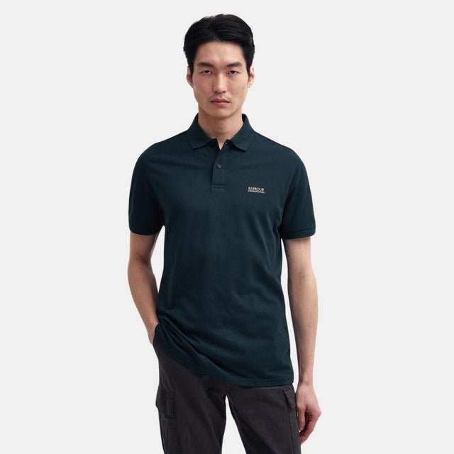 Barbour International Tourer Polo Shirt Forest River