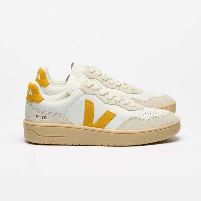Veja Women's V-90 Leather White Toscane Natural