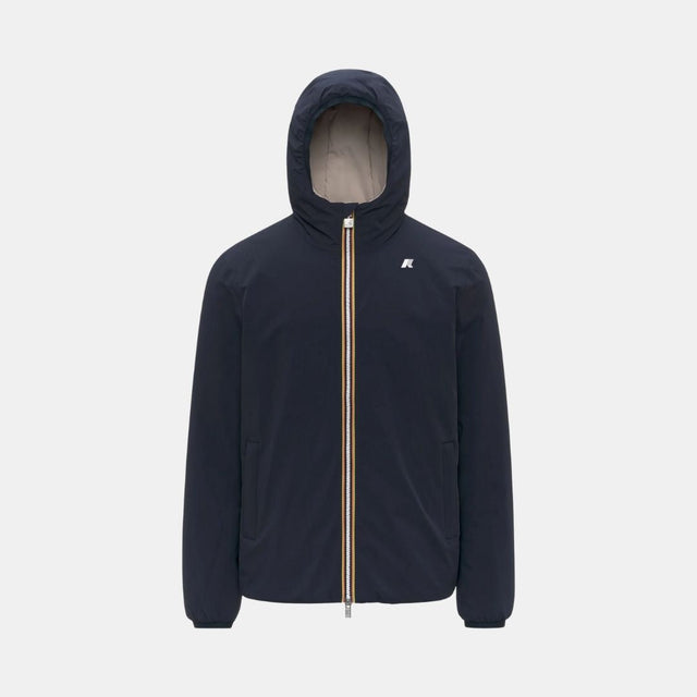 K-Way Jack St Warm Reversible Blue Depth & Beige Cashmere