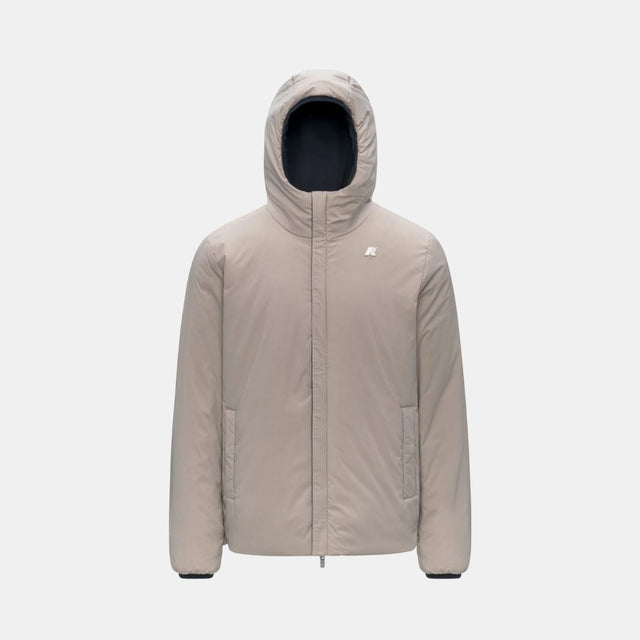 K-Way Jack St Warm Reversible Blue Depth & Beige Cashmere