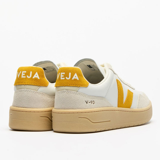 Veja Women's V-90 Leather White Toscane Natural