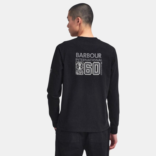 Barbour International Steve McQueen™ T-Shirt zum 60. Jubiläum, Schwarz 