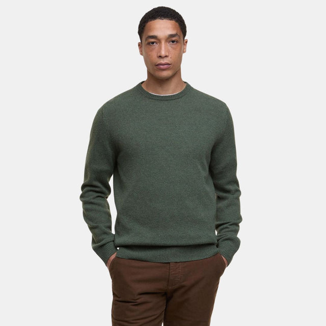 Barbour Essential Crew-Neck Jumper Olive