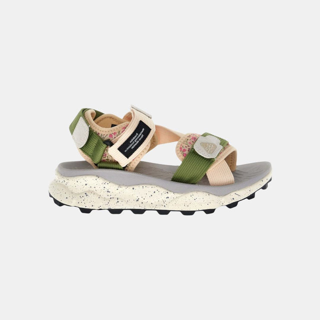 Flower Mountain Nazca 2 Woman Suede Nylon Flowe Taupe-Beige-Pink