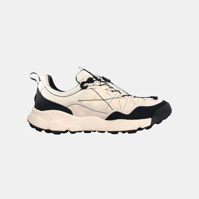 Flower Mountain Iwano 2 Uni Suede Nylon Fabric White-Black