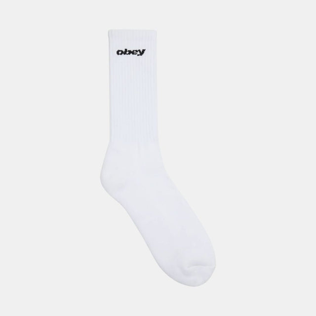 Obey Sports Logo Socks White