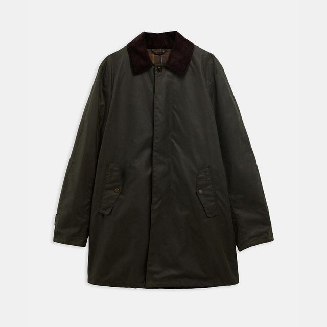 Barbour x Baracuta Wax Trench Coat Wax Olive