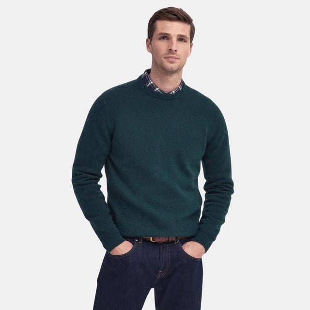 Barbour Essential Crew-Neck Jumper Evergreen