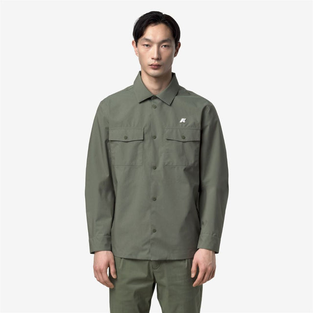 K-Way Umber Stretch 2 Layers Green Lichen