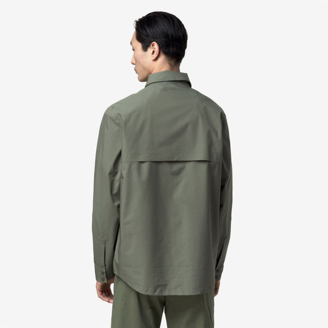 K-Way Umber Stretch 2 Layers Green Lichen