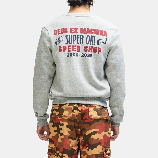 Deus Ex Machina Chessboxin Crew Grey Marlie