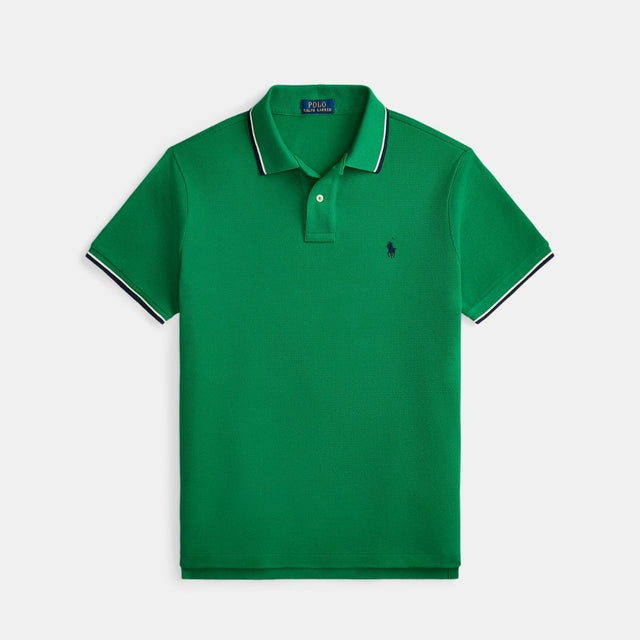 Polo Ralph Lauren Custom Slim Fit Mesh Polo Shirt Green