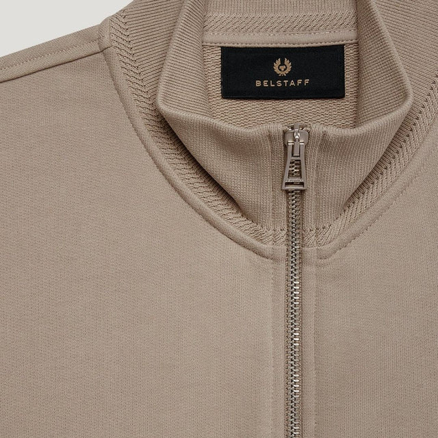 Belstaff Full Zip Sweatshirt Dark Sand