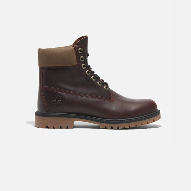 Timberland Premium 6 In Lace Waterproof Boot Burgundy Full Grain