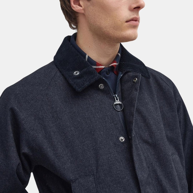 Barbour Winter Bedale Waterproof Jacket Navy
