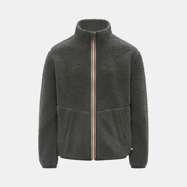 K-Way Pascal Sherpa Polar Combo Green Blackish Combo