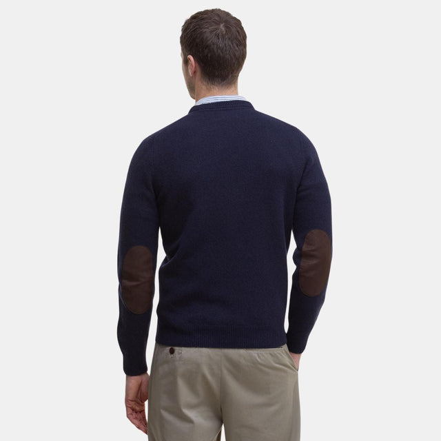 Barbour Essential Crew-Neck Jumper Navy