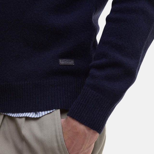 Barbour Essential Crew-Neck Jumper Navy