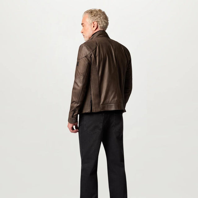 Belstaff Seasonal Gangster Jacket Dark Dusty Taupe