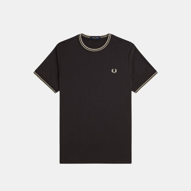 Fred Perry T-Shirt Twin Tipped Anchor Grey Oatmeal