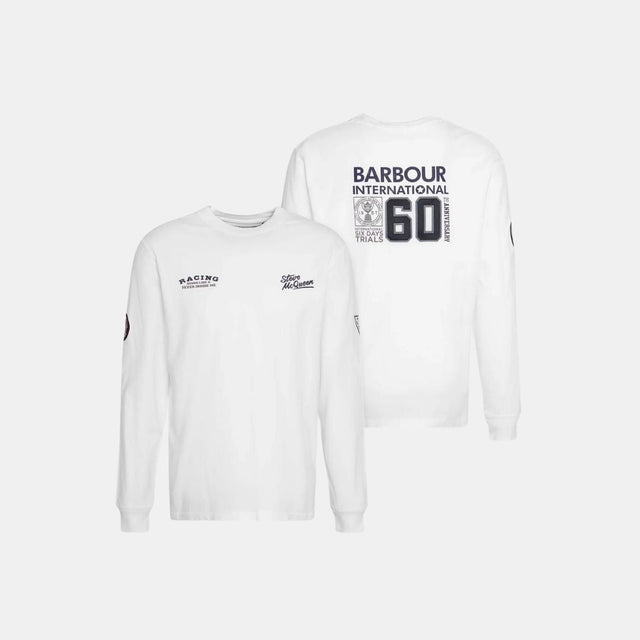 Barbour International Steve McQueen™ 60th Anniversary T-Shirt White