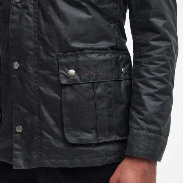 Barbour International Duke Waxed Jacket Sage