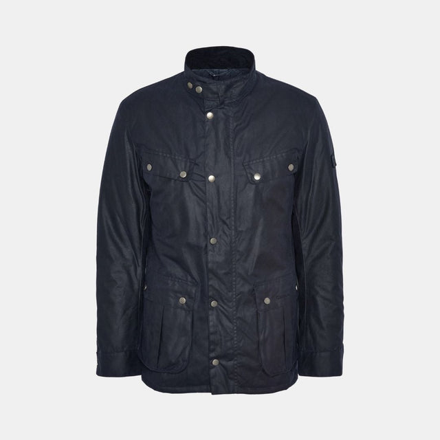 Barbour International Duke Waxed Jacket Classic Navy