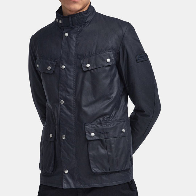 Barbour International Duke Waxed Jacket Classic Navy