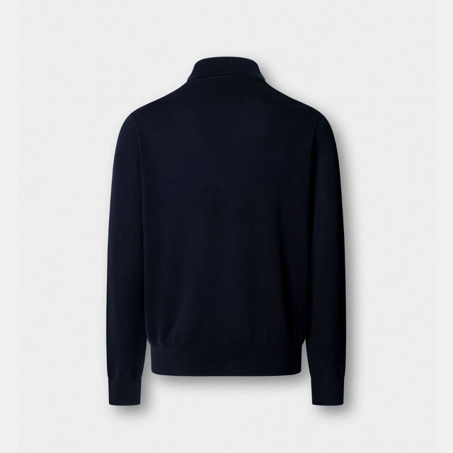 Hackett London Stop Start Ls Polo Midnight Blue