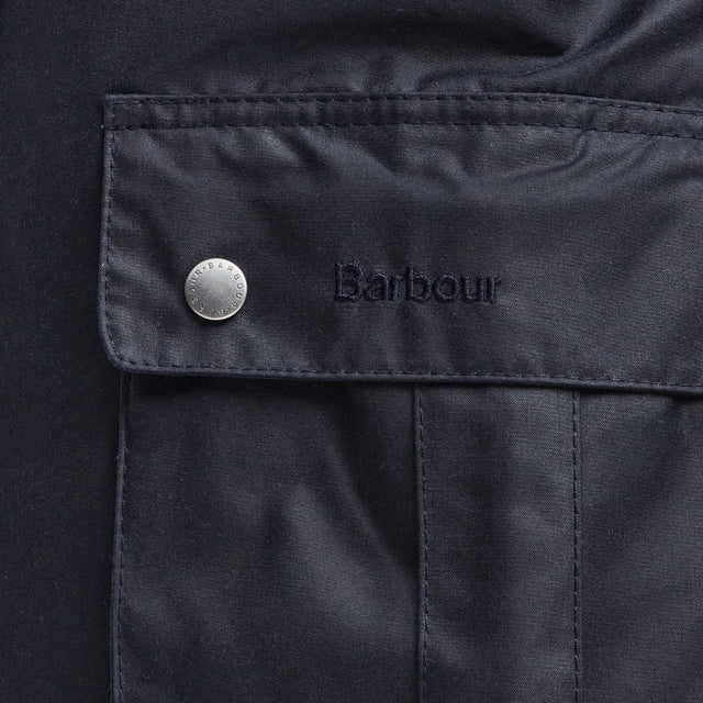 Barbour International Duke Waxed Jacket Classic Navy
