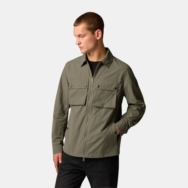 Belstaff Tourer Overshirt Khaki Green