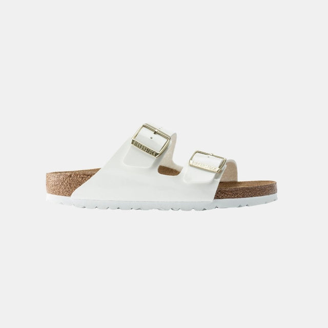 Birkenstock Arizona Birko-Flor Enamel Women's Patent White