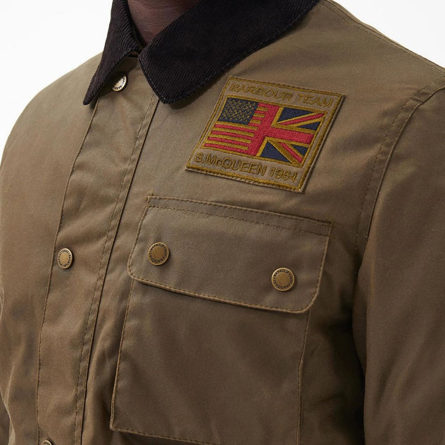 Barbour International Workers Waxed Jacket Sand