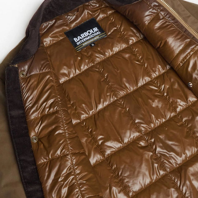 Barbour International Workers Waxed Jacket Sand