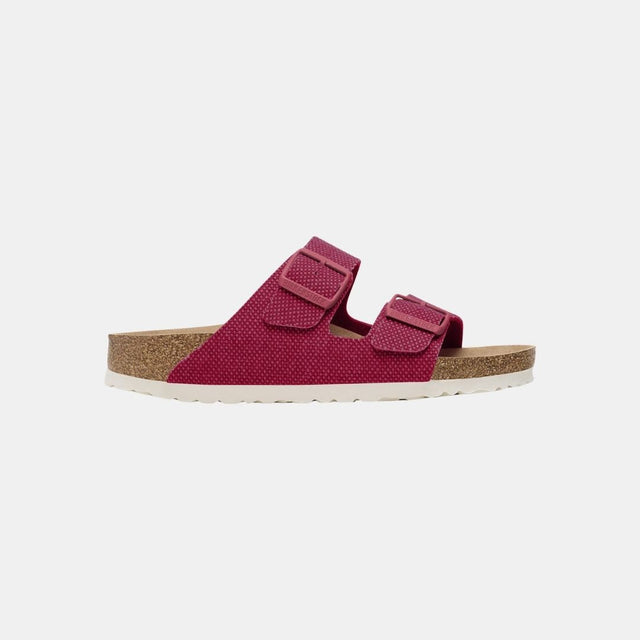 Birkenstock Arizona Vegan Rivet Logo Women's Fuchsia Tulip